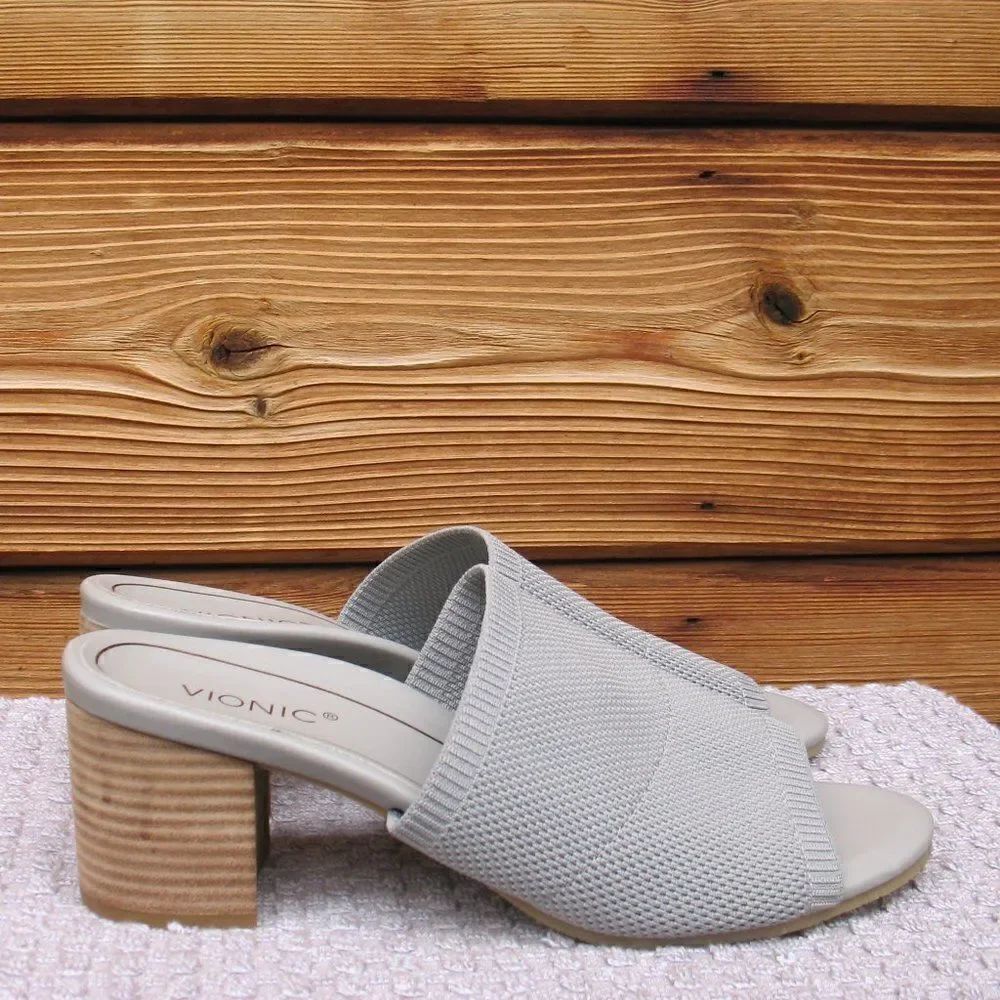 NWOB Vionic Fleur Slide Heeled Sandals - Picture 2 of 9